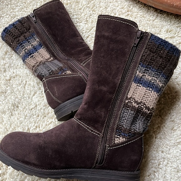 Mukluks Knit & Faux Suede Boots Sz8 - Picture 2 of 16
